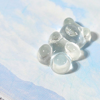 10 τμχ/Παρτίδα 3D Nail Art Charms Clear Resin Jelly Bear Διακοσμητικά νυχιών DIY Decor Nails Decor Πολυτελή Σχέδιο αξεσουάρ νυχιών 2022