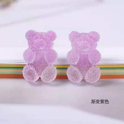 10 τμχ/Παρτίδα 3D Nail Art Charms Clear Resin Jelly Bear Διακοσμητικά νυχιών DIY Decor Nails Decor Πολυτελή Σχέδιο αξεσουάρ νυχιών 2022