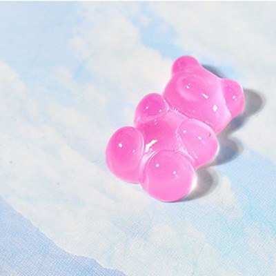 10 τμχ/Παρτίδα 3D Nail Art Charms Clear Resin Jelly Bear Διακοσμητικά νυχιών DIY Decor Nails Decor Πολυτελή Σχέδιο αξεσουάρ νυχιών 2022