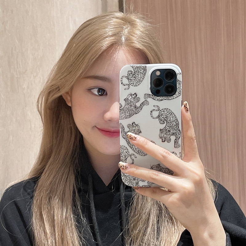 Леопардов бял матиран силиконов калъф за iphone 12 13 14 Pro Max 8 7 Plus para coque за iphone 11 XR X XS mAX калъфи за телефон с цветя