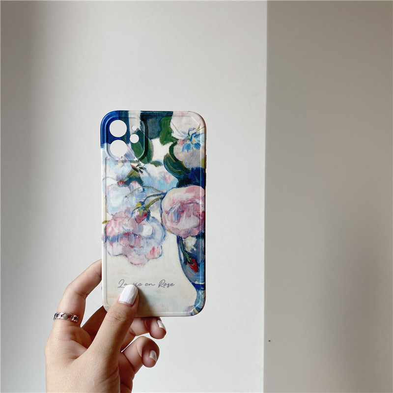 Van Gogh ulje na platnu cvjetne futrole za iphone 11 futrola cvjetna maska 13 iphone11 12 Pro XR X XS Max 14 14Pro mekani silikonski coque