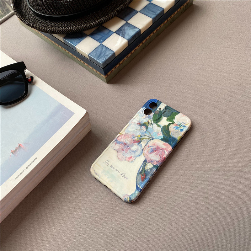 Van Gogh ulje na platnu cvjetne futrole za iphone 11 futrola cvjetna maska 13 iphone11 12 Pro XR X XS Max 14 14Pro mekani silikonski coque