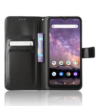 Για Wiko Voix Diamond Wallet Magnetic Luxury Flip Δερμάτινο κορδόνι για καλύμματα τσαντών τηλεφώνου Wiko Voix/U616AT