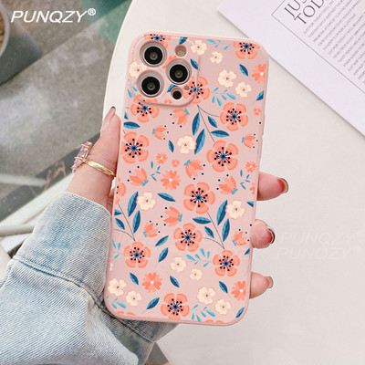 Калъф за телефон с пролетно цвете за iphone 13 PRO 11PRO 12 XR XS MAX 7 6 8 Plus Сладък подарък Силиконов калъф Candy за iphone 14 pro max