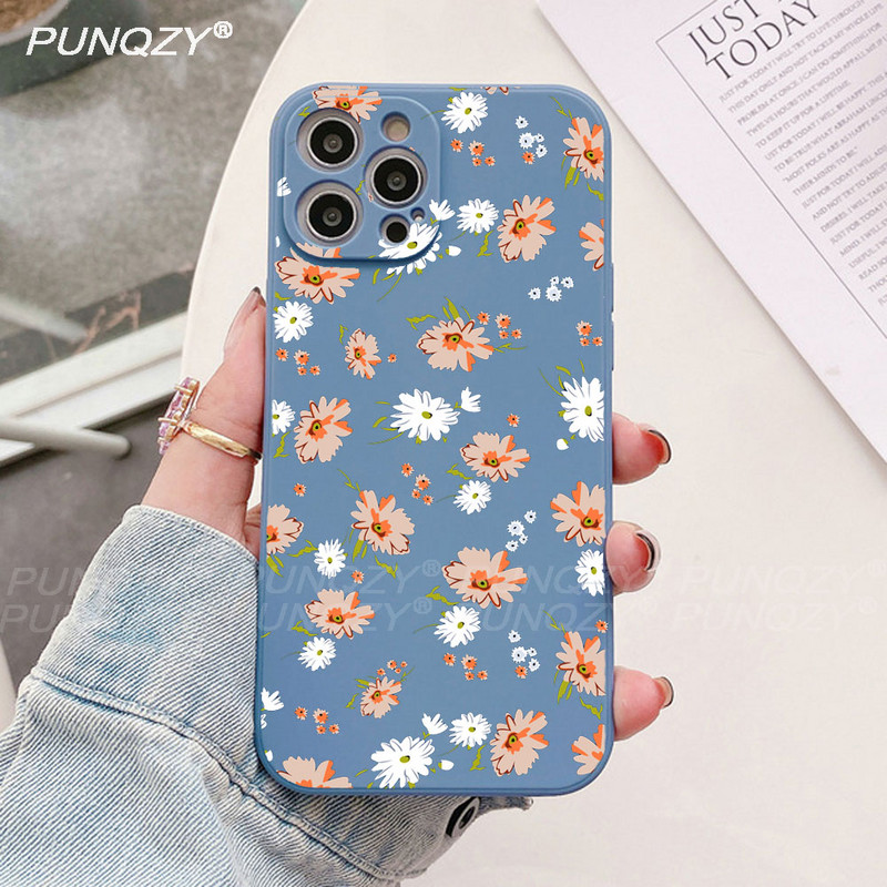Калъф за телефон с пролетно цвете за iphone 13 PRO 11PRO 12 XR XS MAX 7 6 8 Plus Сладък подарък Силиконов калъф Candy за iphone 14 pro max