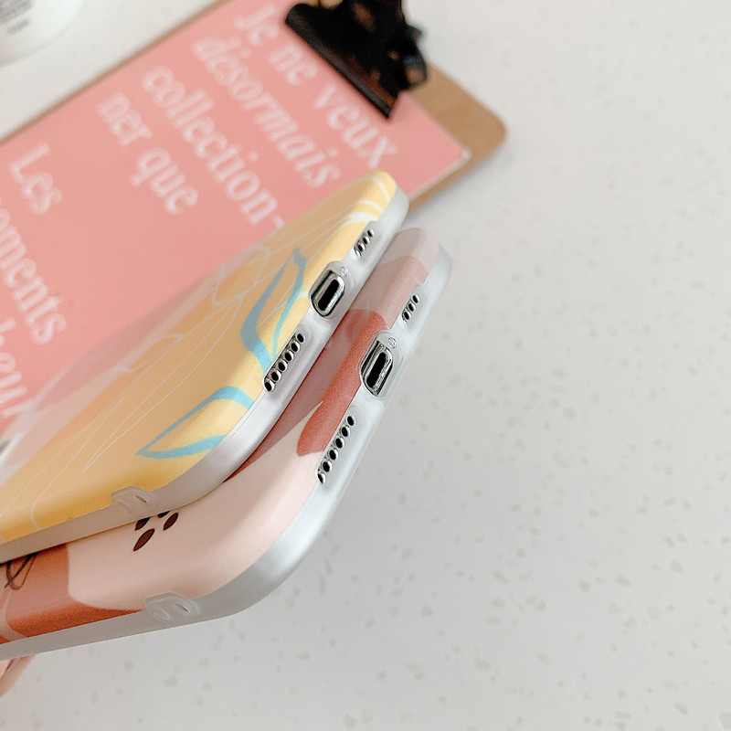 Skirtas iPhone 14 13 Pro Max Watercolor Paint Flower Leaf telefono dėklas, skirtas iPhone 12 11 Pro Max XR X XS 7 8 Plus minkštas IMD galinis dangtelis