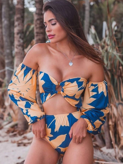Dámske plážové oblečenie Zrtak s kvetinovou potlačou, plavky, vydlabané dámske plavky, sexy body, jednodielne obleky s ramienkami, 2022