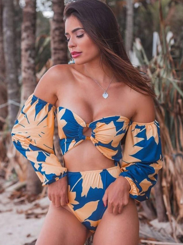 Dámske plážové oblečenie Zrtak s kvetinovou potlačou, plavky, vydlabané dámske plavky, sexy body, jednodielne obleky s ramienkami, 2022