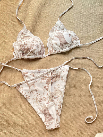 ZRTAK Seksi bikini 2022. Kupaći kostim Ženski kupaći kostim Bandage Kupaći kostimi Jednobojni kompleti bikinija Ljetna odjeća za plažu Ženski bikini