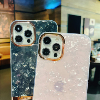 Μαλακή θήκη με σχέδιο Seashell για iPhone 14 13 Mini 12 11 Pro X XR XS Max SE2 Διαφανής προφυλακτήρας σε πολύχρωμο κάλυμμα 7 8 Plus