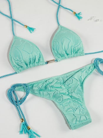 ZRTAK Bright Bikini Σετ 2022 Μαγιό Γυναικεία Σέξι μαγιό Διγωνικός επίδεσμος μπικίνι Brazilian Bikini