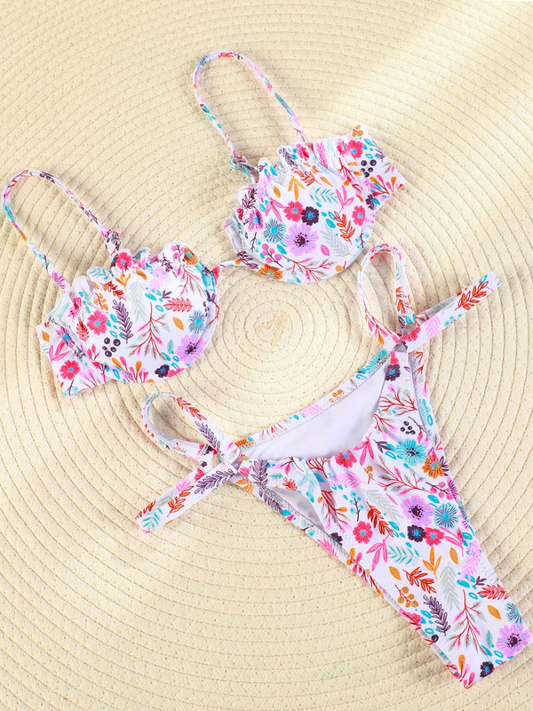 Zrtak 2022 Patchwork bikinik Fényes Frabic fürdőruha női fürdőruha V nyakú bikini szett Push Up fürdőruha nyári strandruha