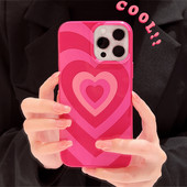 Калъф за телефон INS Sweet Love Heart за iPhone 14 13 12 11 Pro Max Mini XS X XR 7 8 Plus SE 3 Мек силиконов защитен капак за броня