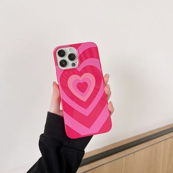 Θήκη τηλεφώνου INS Sweet Love Heart για iPhone 14 13 12 11 Pro Max Mini XS X XR 7 8 Plus SE 3 Προστατευτικό κάλυμμα προφυλακτήρα σιλικόνης