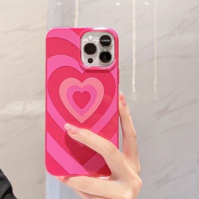 Калъф за телефон INS Sweet Love Heart за iPhone 14 13 12 11 Pro Max Mini XS X XR 7 8 Plus SE 3 Мек силиконов защитен капак за броня