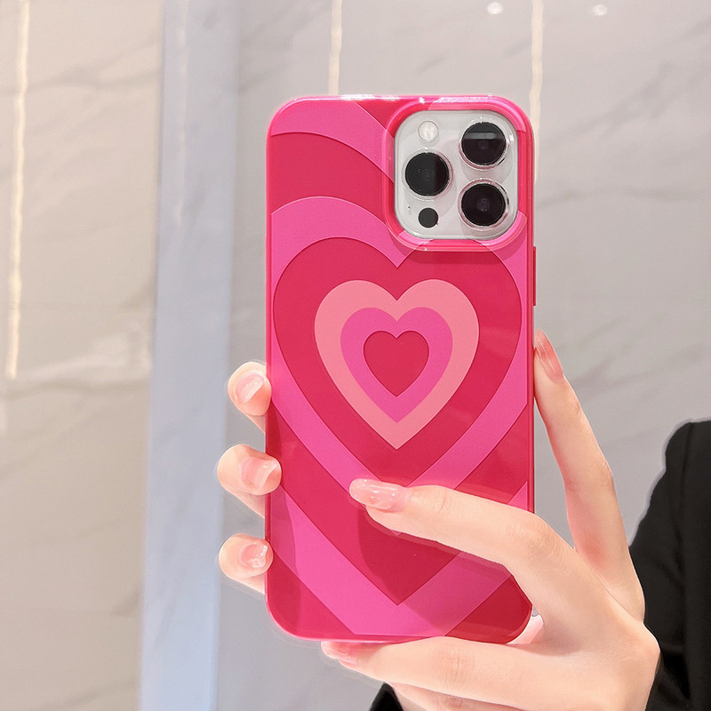 Калъф за телефон INS Sweet Love Heart за iPhone 14 13 12 11 Pro Max Mini XS X XR 7 8 Plus SE 3 Мек силиконов защитен капак за броня