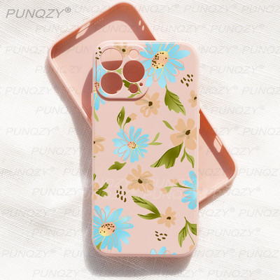 Калъф за телефон Spring Butterfly flower за iphone 14 PRO MAX 13 PRO 12 XR XS MAX 7 6 8 Plus Сладък силиконов калъф за iphone 11 pro max