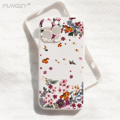 Калъф за телефон Spring Butterfly flower за iphone 14 PRO MAX 13 PRO 12 XR XS MAX 7 6 8 Plus Сладък силиконов калъф за iphone 11 pro max
