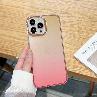 Πολυτελής επένδυση Gradient Glitter Bling Θήκη για iPhone 11 12 13 14 Pro Max 13 Pro 14 Plus 11 12 Διαφανές μαλακό κάλυμμα αντικραδασμικό
