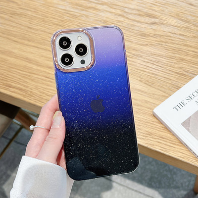 Πολυτελής επένδυση Gradient Glitter Bling Θήκη για iPhone 11 12 13 14 Pro Max 13 Pro 14 Plus 11 12 Διαφανές μαλακό κάλυμμα αντικραδασμικό
