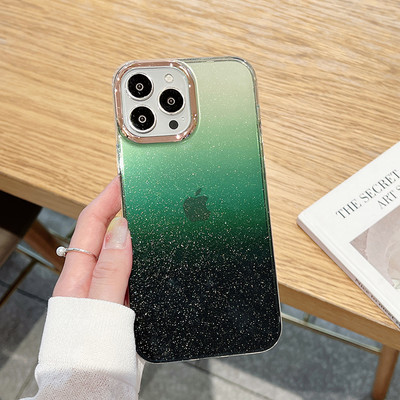 Πολυτελής επένδυση Gradient Glitter Bling Θήκη για iPhone 11 12 13 14 Pro Max 13 Pro 14 Plus 11 12 Διαφανές μαλακό κάλυμμα αντικραδασμικό