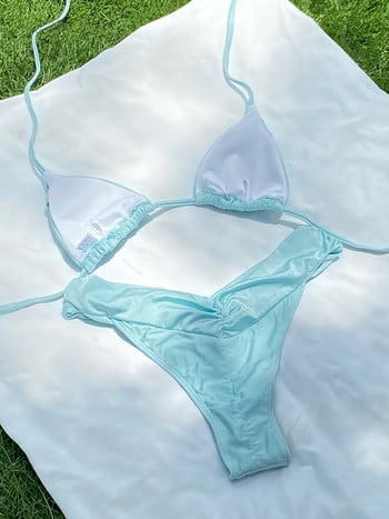 Zrtak 2022 μπικίνι γυναικεία μαγιό Sexy Push Up Μαγιό String Summer Beach Thong Σετ μπικίνι Micro Biquini Swim