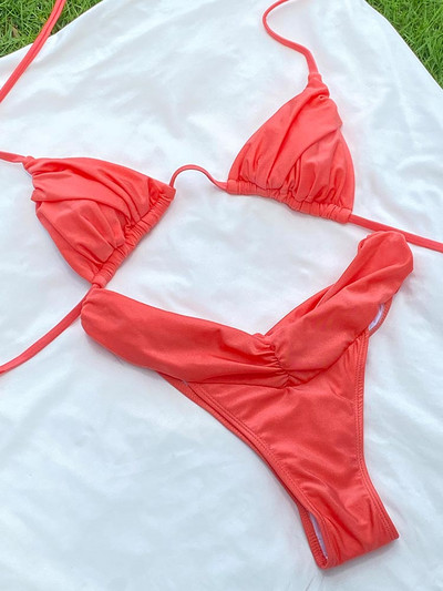 Zrtak 2022 Bikini Női fürdőruha Szexi Push Up fürdőruhák String fürdőruha Nyári Strand tangák Bikini Szettek Mikro Bikini Úszó