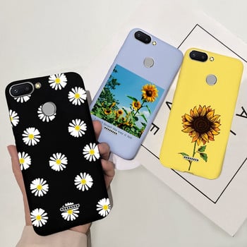 Για κάλυμμα Xiaomi Redmi 6 6A Case New Painted Funda Soft TPU Phone Cover for Xiaomi Redmi 6A Redmi6 A Bumper Redmi6a Coque Flower