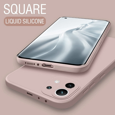 Luksusa oficiālais oriģinālais mīkstais kvadrātveida šķidrā silikona korpuss iPhone 11 12 13 14 Pro Max 12 Mini 14 Plus triecienizturīgs bufera vāciņš