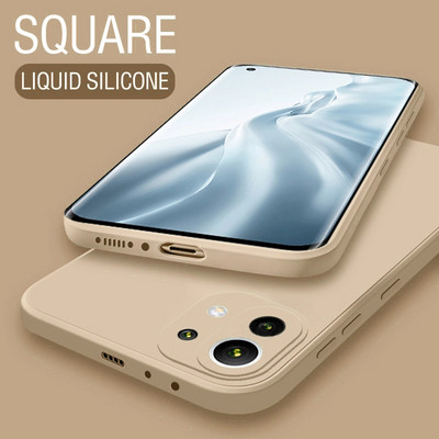 Luksusa oficiālais oriģinālais mīkstais kvadrātveida šķidrā silikona korpuss iPhone 11 12 13 14 Pro Max 12 Mini 14 Plus triecienizturīgs bufera vāciņš