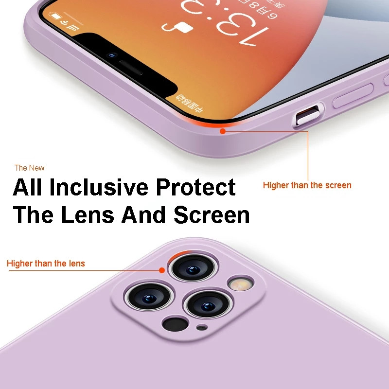 Luksusa oficiālais oriģinālais mīkstais kvadrātveida šķidrā silikona korpuss iPhone 11 12 13 14 Pro Max 12 Mini 14 Plus triecienizturīgs bufera vāciņš