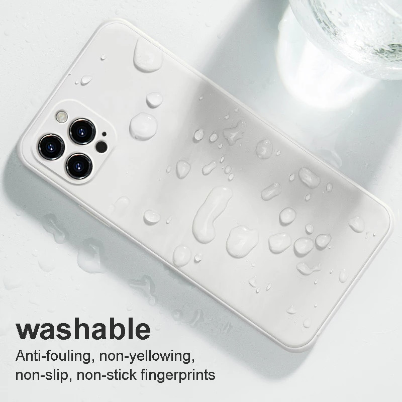 Luksusa oficiālais oriģinālais mīkstais kvadrātveida šķidrā silikona korpuss iPhone 11 12 13 14 Pro Max 12 Mini 14 Plus triecienizturīgs bufera vāciņš