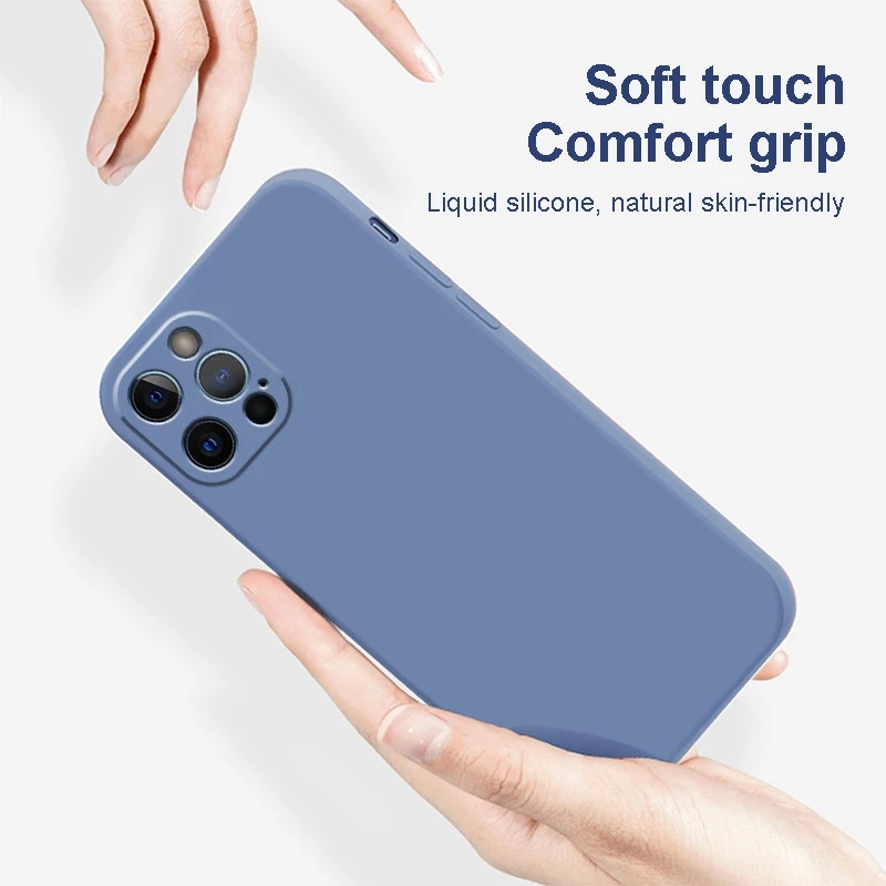 Luksusa oficiālais oriģinālais mīkstais kvadrātveida šķidrā silikona korpuss iPhone 11 12 13 14 Pro Max 12 Mini 14 Plus triecienizturīgs bufera vāciņš