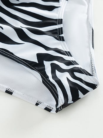 ZRTAK Zebra Print Bikini 2023 Σέξι μαγιό Γυναικεία μπικίνι Σετ Ψηλόμεση Μαγιό Επίδεσμος Ρούχα παραλίας Brazilian Biquinis