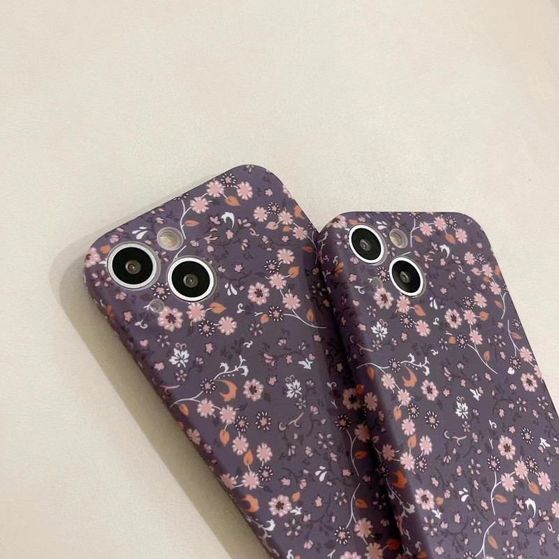 Симпатичен щадящ кожата калъф за телефон с цветя за IPhone 12 13 11 Pro Max X XSmax XR 7 8 Plus мек TPU удароустойчив заден капак