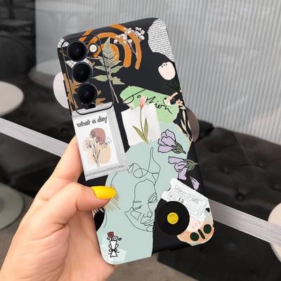 За калъф Tecno Camon 18P Стилен арт рисуван калъф Мек TPU калъф за телефон за Tecno Camon18 P Camon 18 Premier 18i Заден капак Coque