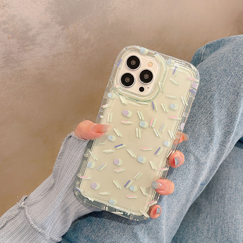 Art Color Bar Διαφανής θήκη τηλεφώνου για iPhone 14 Plus 13 12 11 Pro Max Αερόσακος Pro Max Απαλό κάλυμμα σιλικόνης