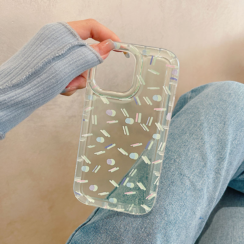 Art Color Bar Διαφανής θήκη τηλεφώνου για iPhone 14 Plus 13 12 11 Pro Max Αερόσακος Pro Max Απαλό κάλυμμα σιλικόνης