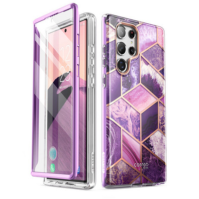 За Samsung Galaxy S22 Ultra Case 5G (2022 Release) I-BLASON Cosmo Slim Стилен защитен калъф с вграден протектор на екрана