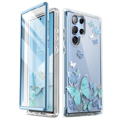 За Samsung Galaxy S22 Ultra Case 5G (2022 Release) I-BLASON Cosmo Slim Стилен защитен калъф с вграден протектор на екрана
