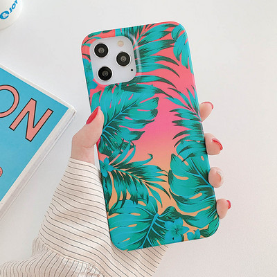 Калъф за телефон с ретро цветя за iPhone 13 12 11 Pro Max XR XS MAX за iPhone 7 8 Plus X Калъф Мек TPU матов заден капак с флорална обвивка