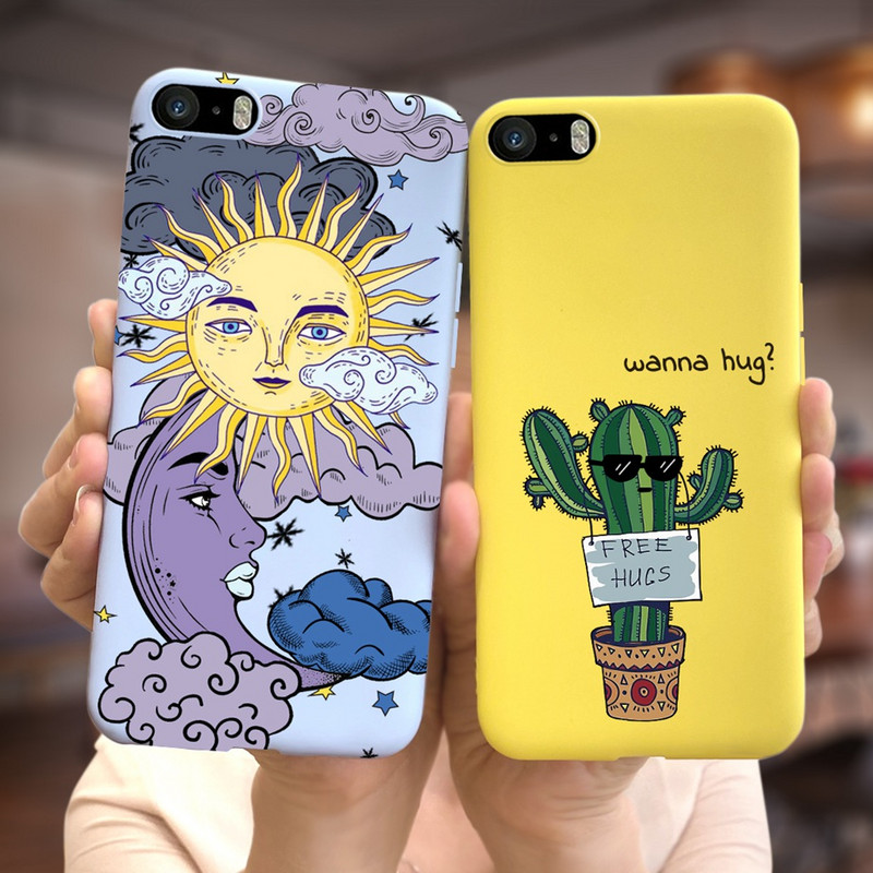 Για iPhone 5 5S SE Θήκη Κάλυμμα με χαριτωμένη καραμέλα Θήκη σιλικόνης μαλακή TPU Fundas Phone Case Για Apple iPhone 5 iPhone5 S Slim Capa