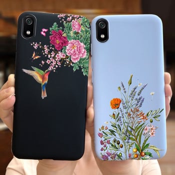 Силиконов калъф за Xiaomi Redmi 7a, калъфи, пълна защита, мек TPU заден капак на Redmi 7A 7 A, броня, цвете, телефонни черупки, чанти Coque