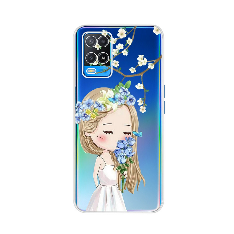 Калъф с карикатура за калъф Oppo A54 Мек силиконов калъф за гръб на телефона TPU за Oppo A54 A 54 OppoA54 5G Cover Fundas Coque Oppo A54 Shell