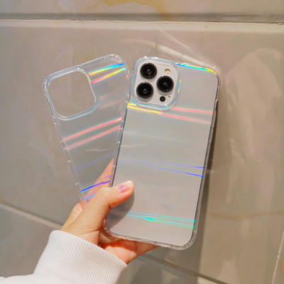 Poco F3 X3 M3 M4 Gradient Laser Love Heart Case για Xiaomi Redmi Note 10 Pro 11 8 9 Pro 8T 9S 10S 9A 9C 10 Διαφανές