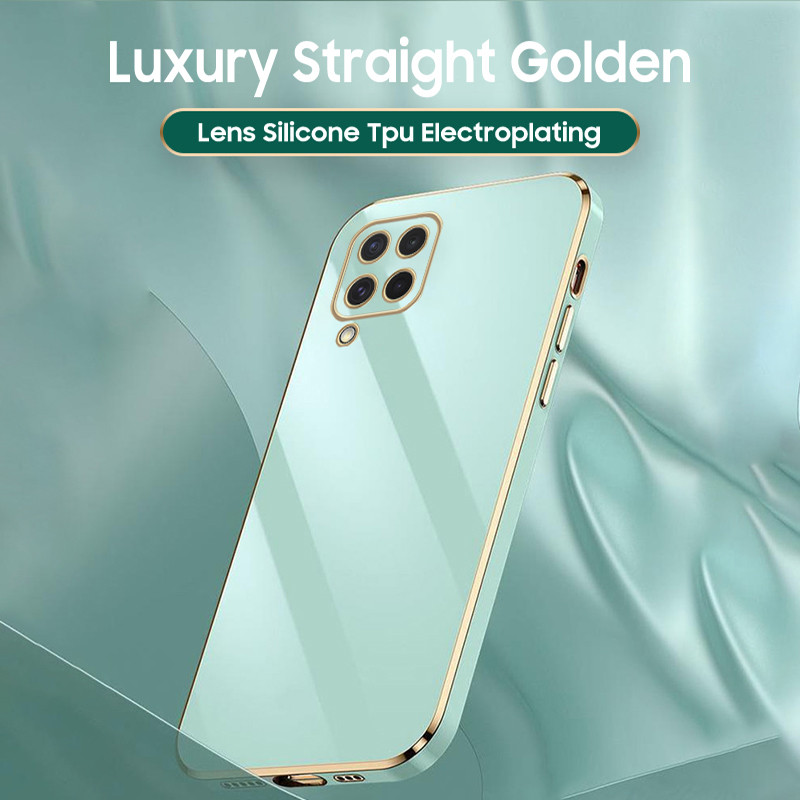 A12 A22 M12 M22 M32 dangtelis 3D lazeriu padengtas prabangus TPU minkštas silikoninis dėklas, skirtas Samsung Galaxy A12 A22 M12 M22 M32 smūgiams atsparus dangtelis