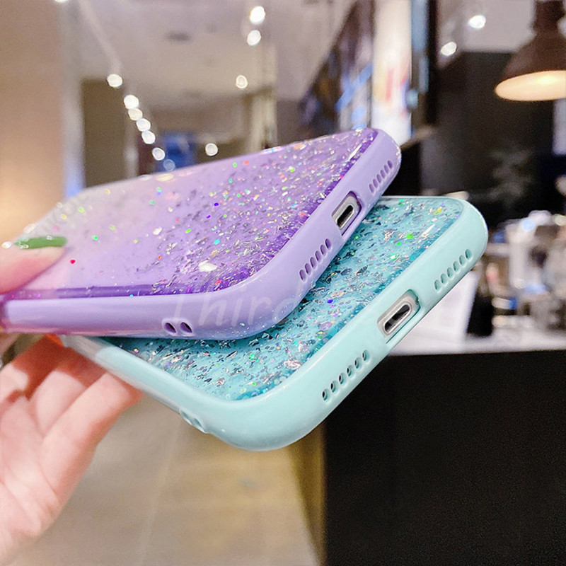 Sequins Gradient Dėklas, skirtas Xiaomi Redmi Note 11 Pro 11S 11T 11 Pro + Plus Bling Glitter smūgiams atsparus dangtelis Xiaomi 11 Lite 5G NE