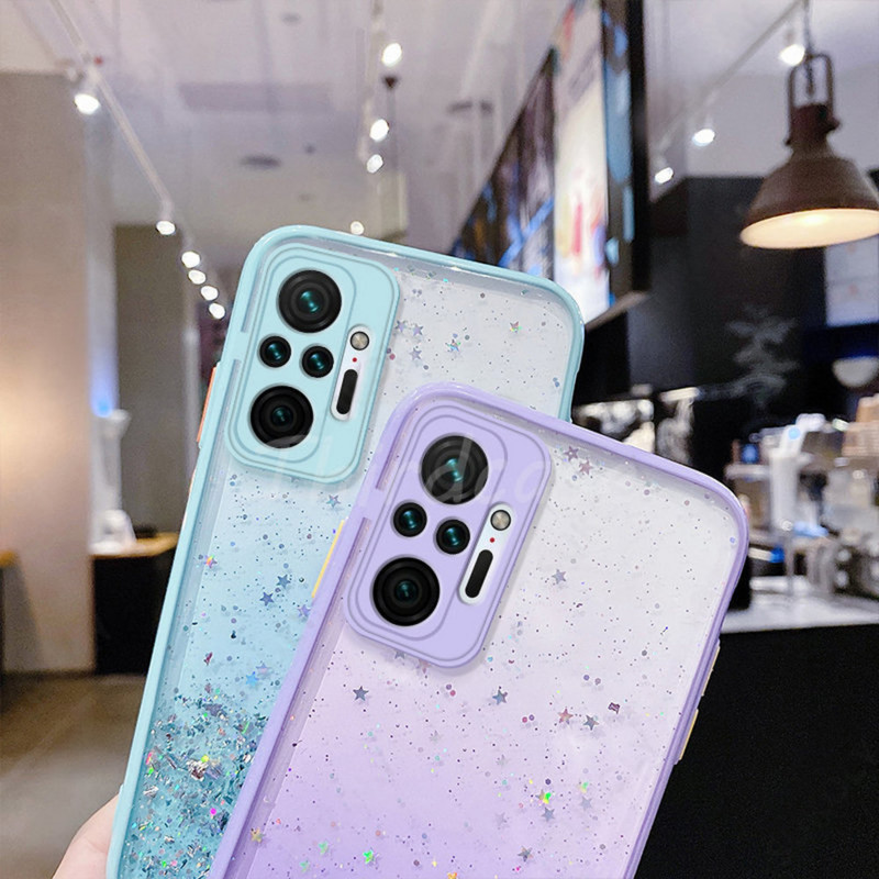 Sequins Gradient Dėklas, skirtas Xiaomi Redmi Note 11 Pro 11S 11T 11 Pro + Plus Bling Glitter smūgiams atsparus dangtelis Xiaomi 11 Lite 5G NE