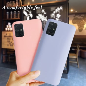 Για Samsung Galaxy A51 Case Cover Εξαιρετικά λεπτή Candy μαλακή θήκη τηλεφώνου σιλικόνης Για Samsung Galaxy A71 SM-A715F A515F A 51 71 Καλύμματα