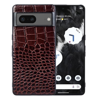 Korpus Telepon Seluler Kulit Asli Premium Asli telefonile Google Pixel 7 Pro 6A 6 5 5A 5G Korpus Pelindung Belakang Cangkang Funda